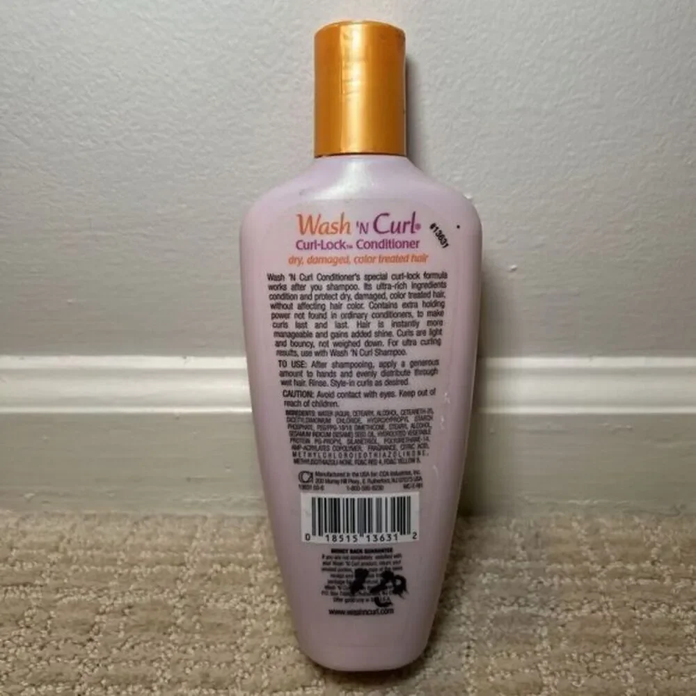NEW Wash N Curl Curl-Lock‎ Conditioner by Nutra Care 8oz Bottle Color Treated